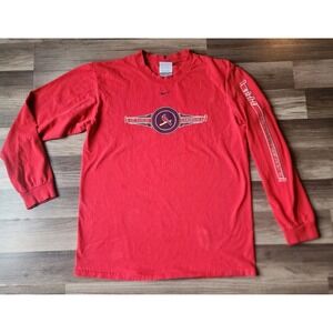 NIKE Y2K ST LOUIS CARDINALS SHIRT MENS MEDIUM LONG SLEEVE CENTER SWOOSH VINTAGE